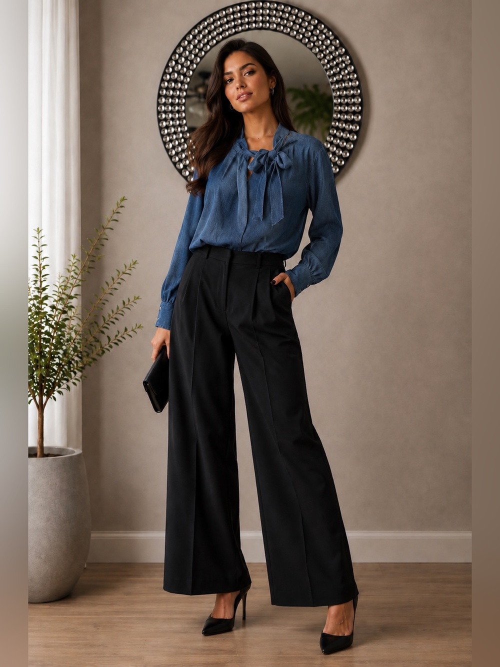 Zara Denim Top!